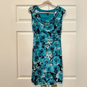 Beautiful Teal Floral Dress.